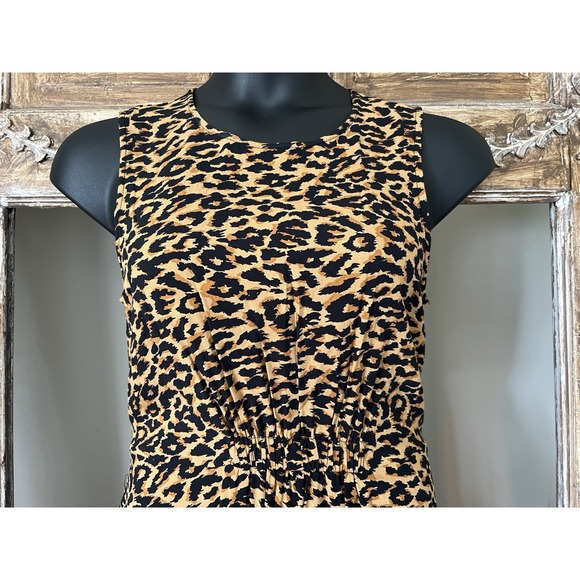 Beach Lunch Lounge Leopard Maxi Back‎ Cutout M - Picture 2 of 7